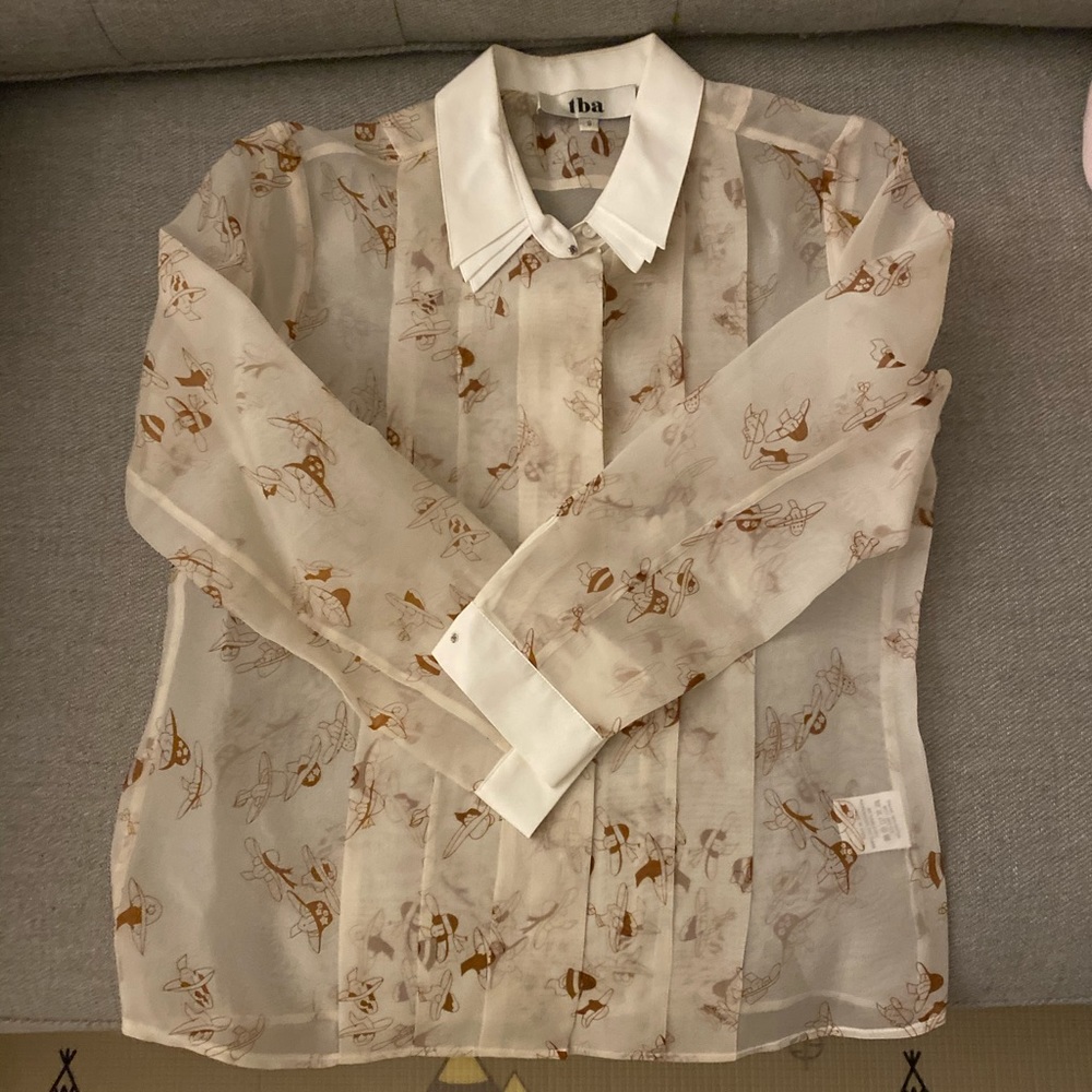 To be Adored organza silk shirt